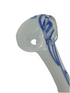 4 Inch Glass Spoon Pipe - Blue Loops