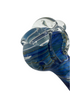5 Inch Glass Pipe - Blue with Lugs