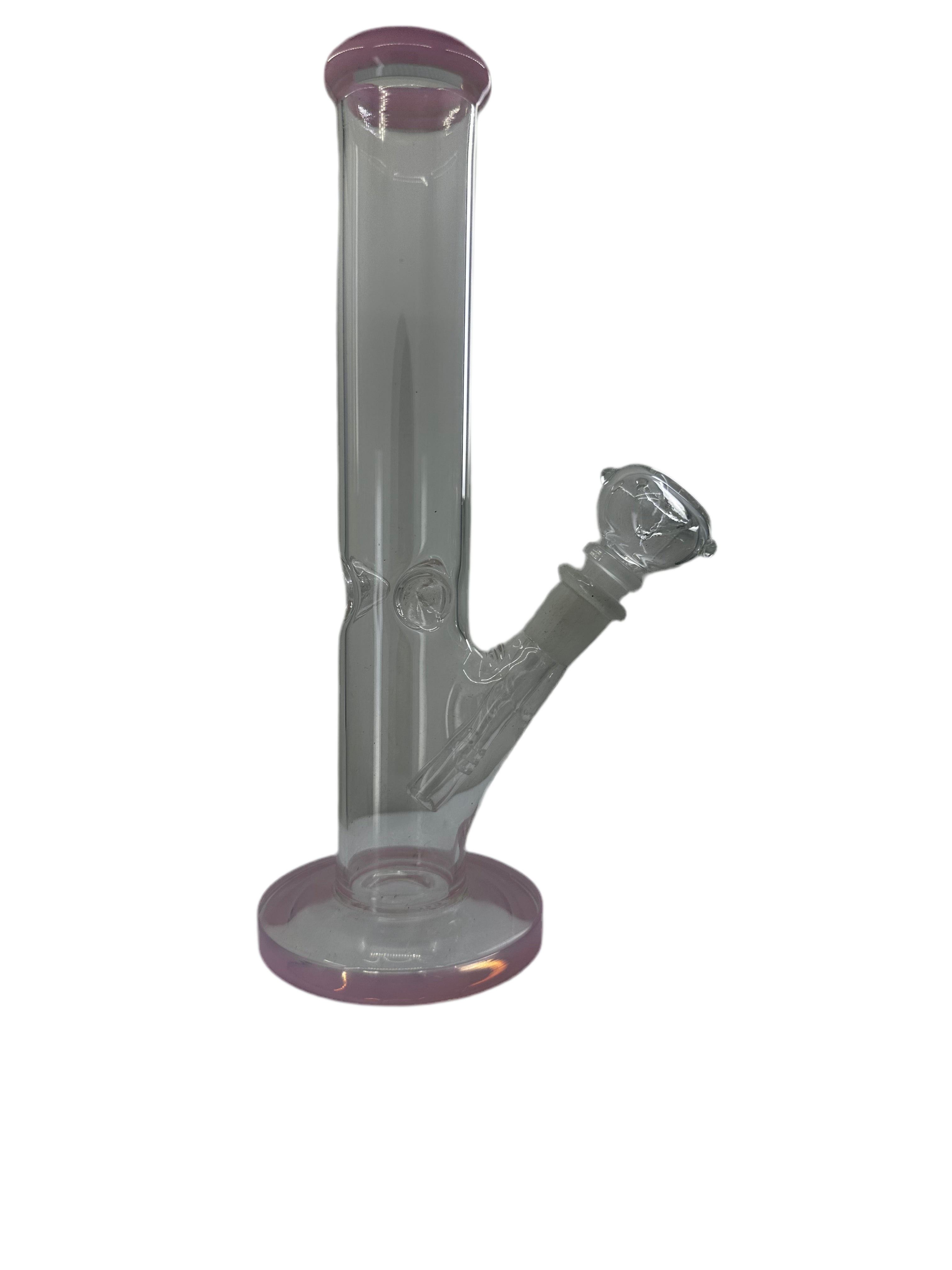 10 inch Pink Glass Bong