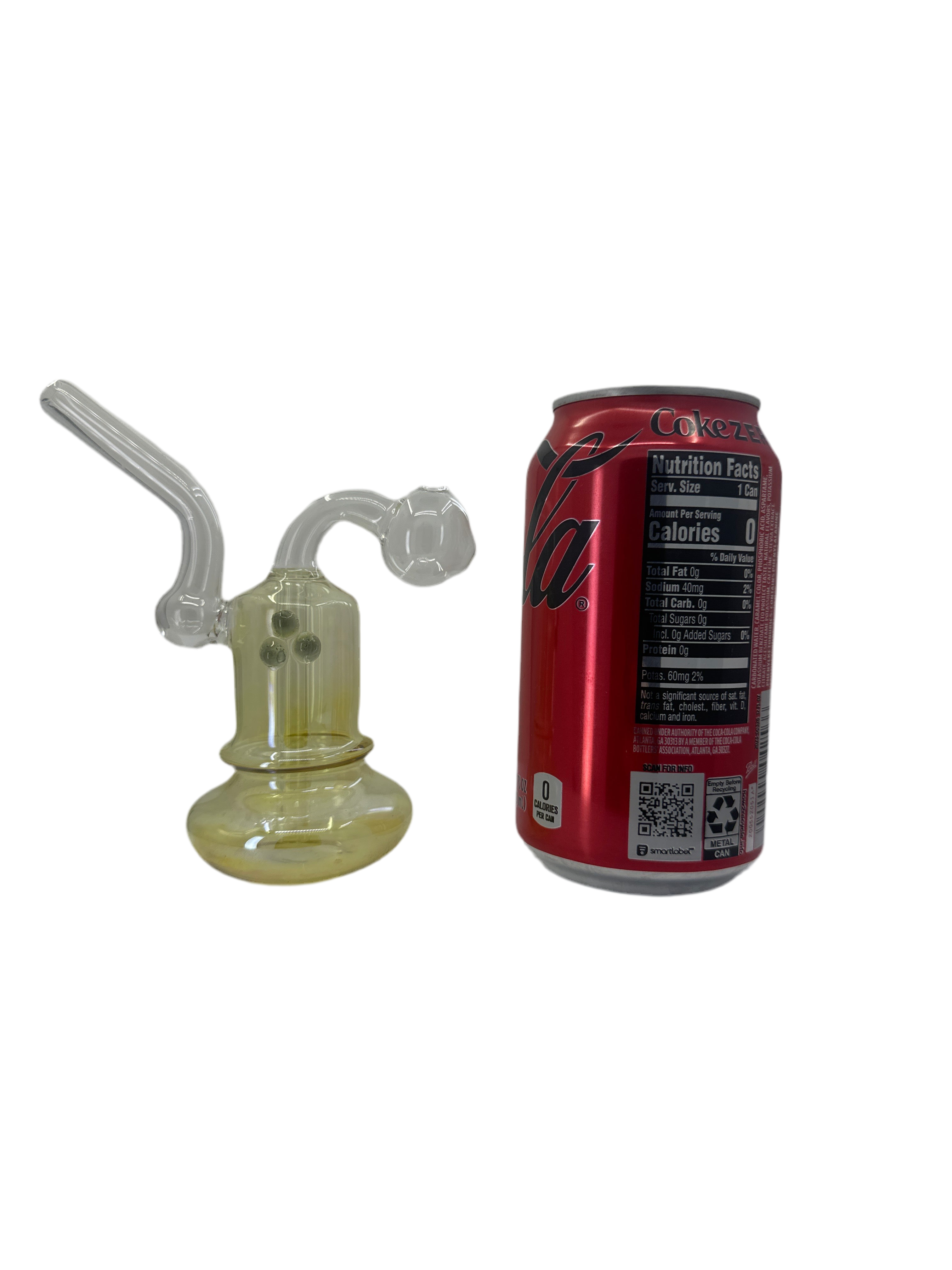 5 Inch Glass Bubbler with Bulb Bowl