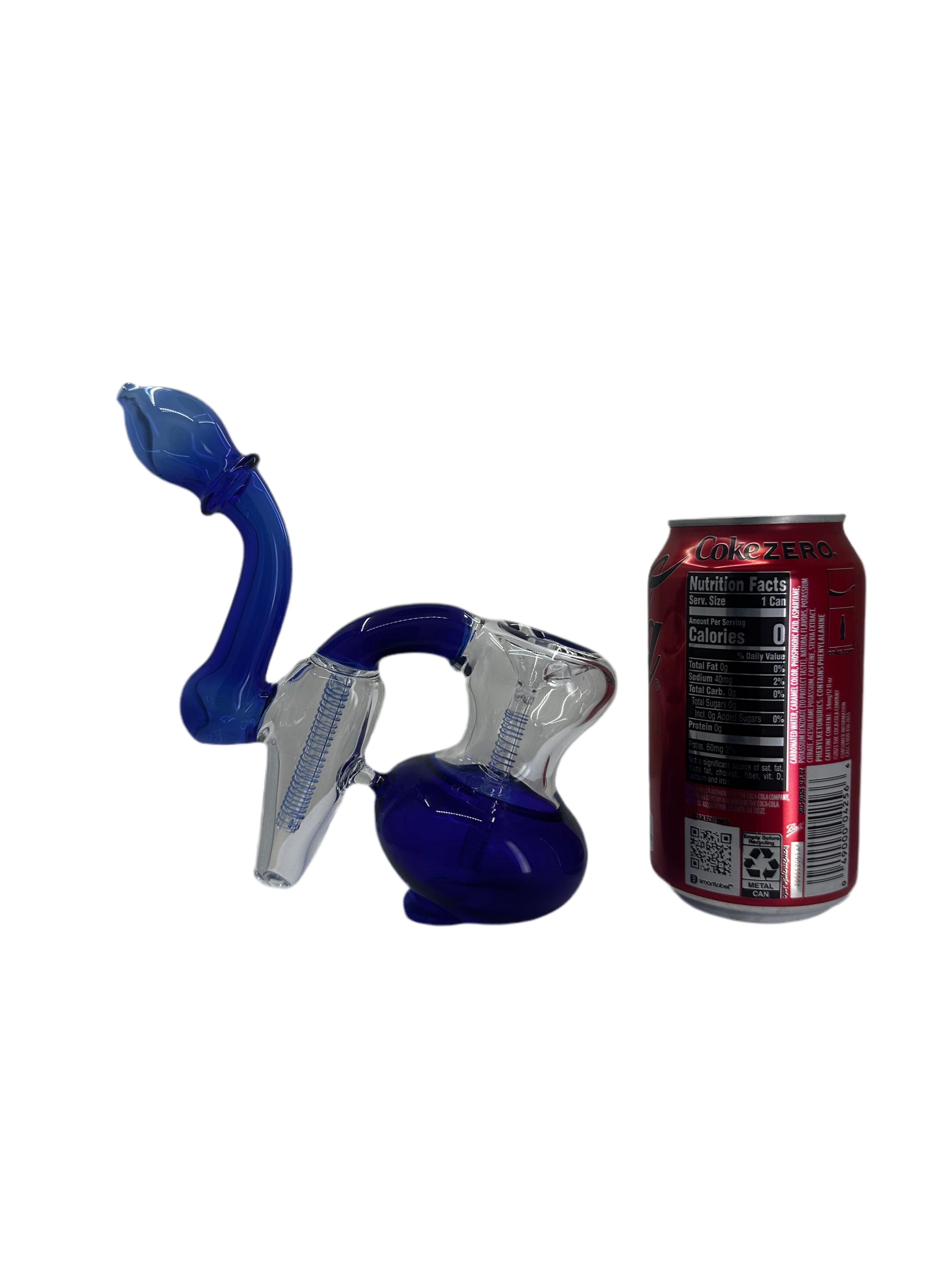 Blue Glass Bubbler