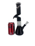 12 Inch Glass Bong - Black Sharkfin with Percolator