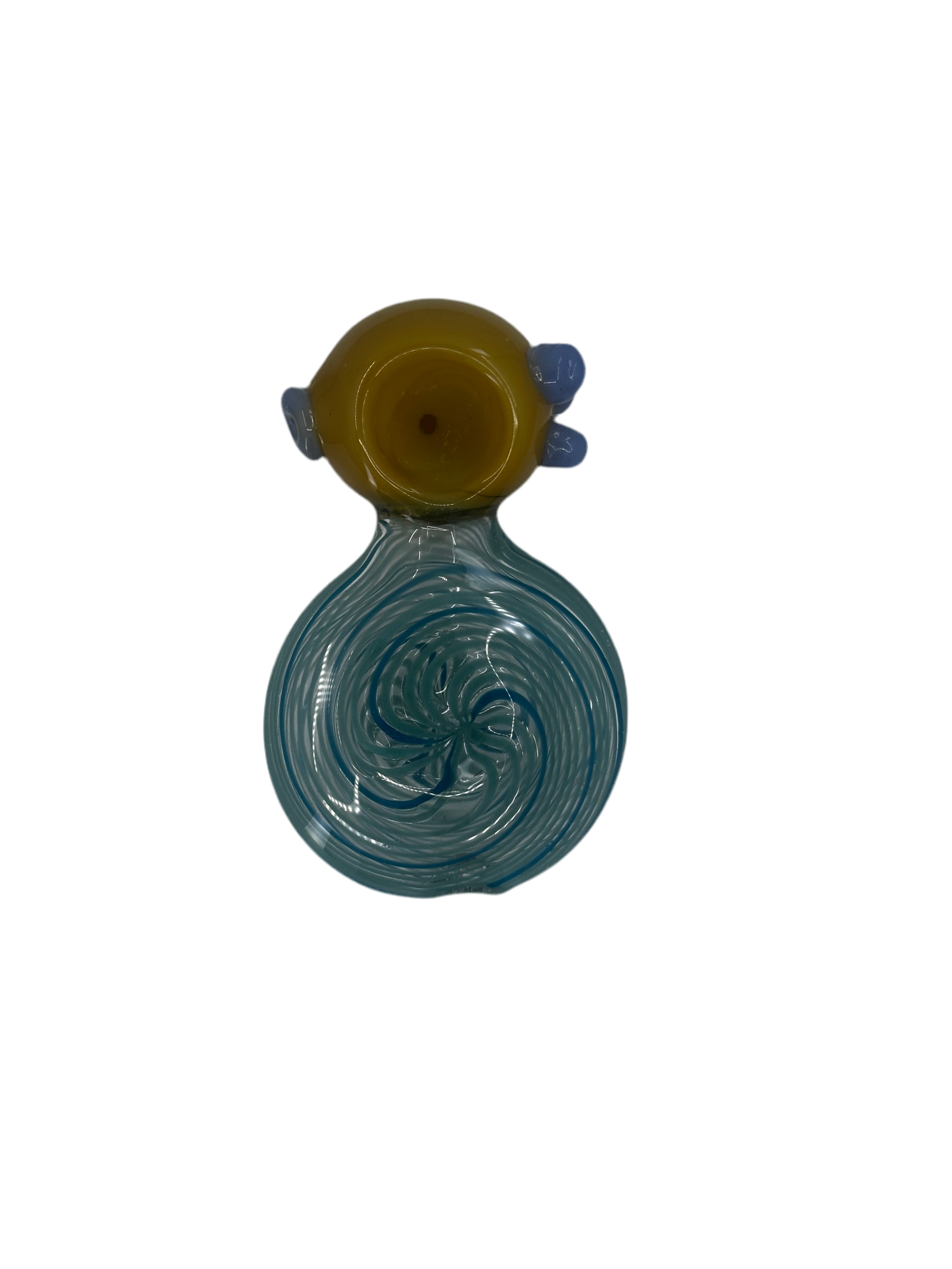 4 Inch Glass Pipe - Saucer Pipe