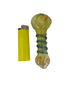 4 Inch Glass Spoon Pipe - Cosmic Spiral