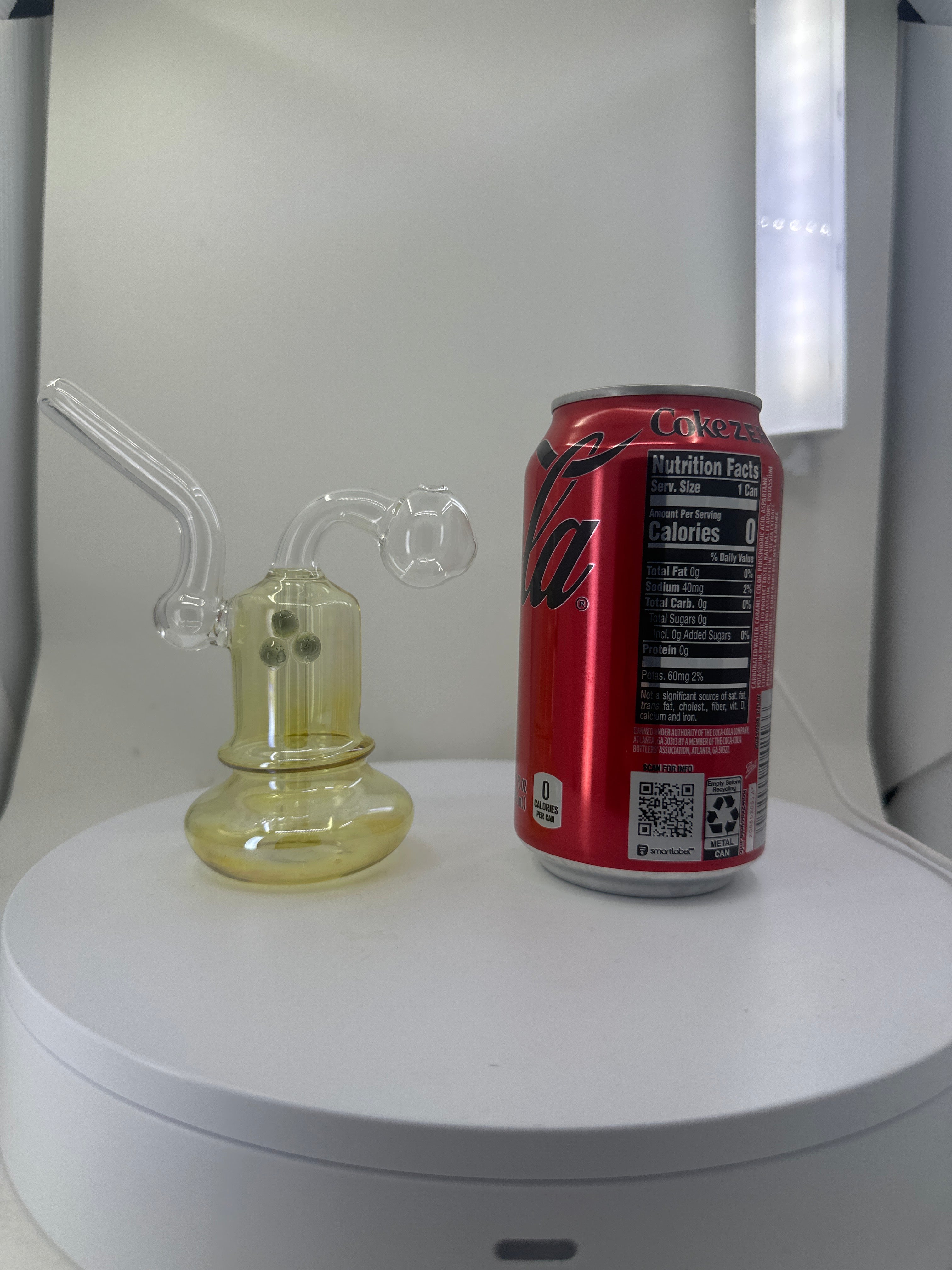 5 Inch Glass Bubbler with Bulb Bowl