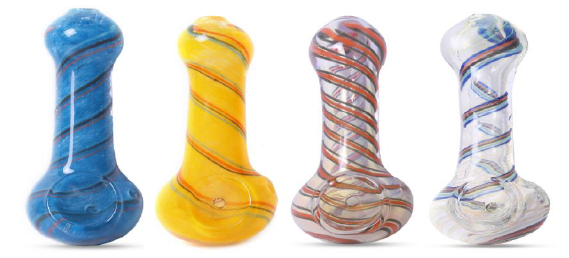 3 Inch Glass Spoon Pipe - Assorted Styles
