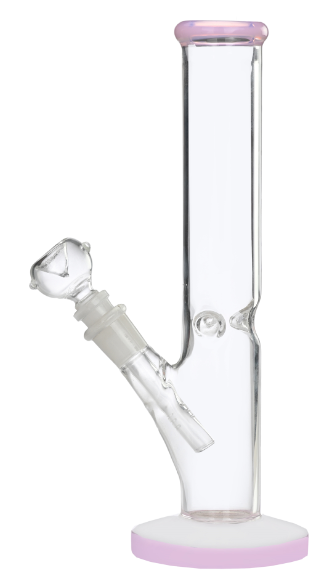 10 inch Pink Glass Bong