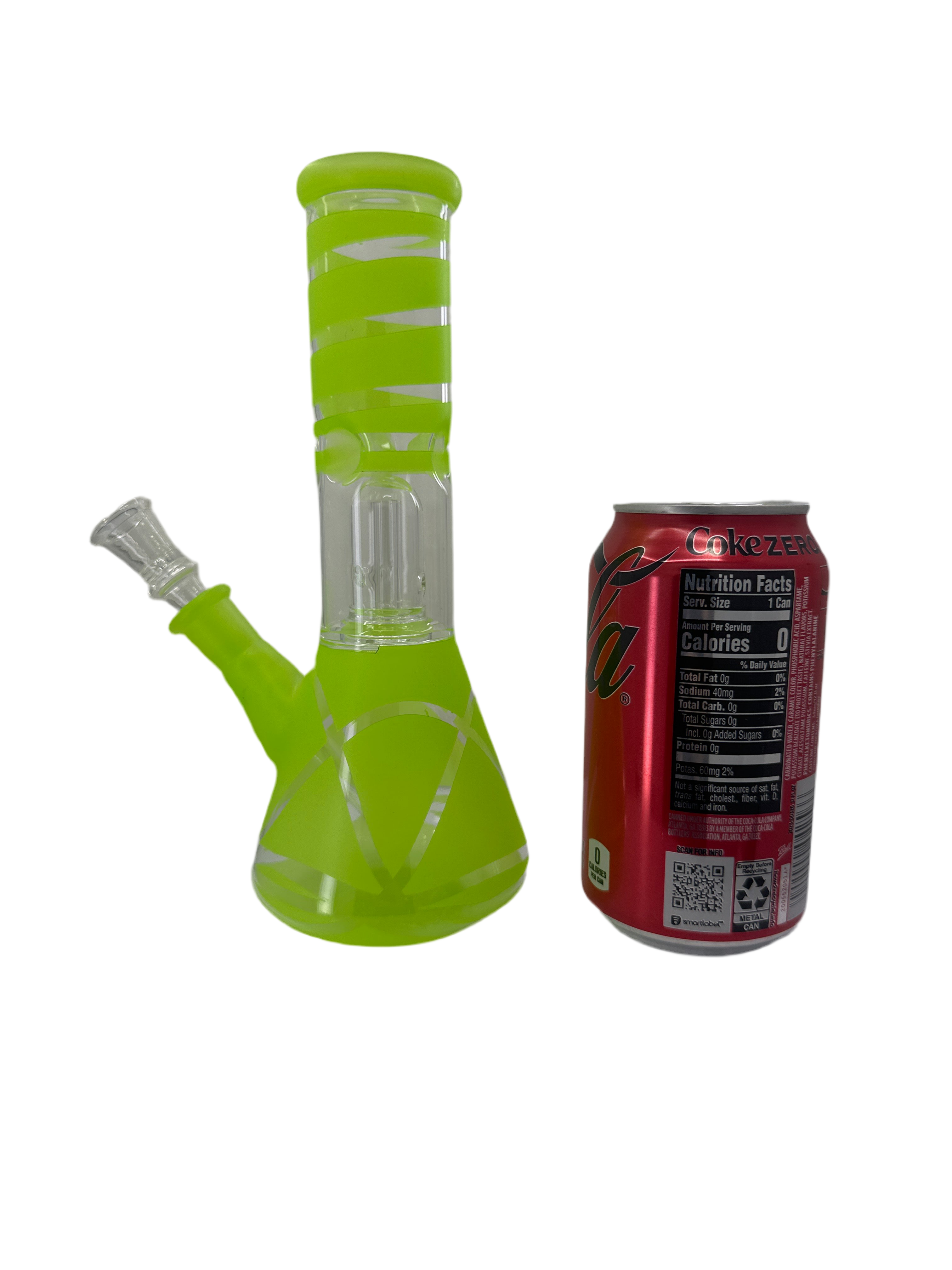 8 Inch Glass Bong with Graphics