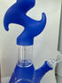12 Inch Glass Bong - Blue Novelty Neck with Percolator
