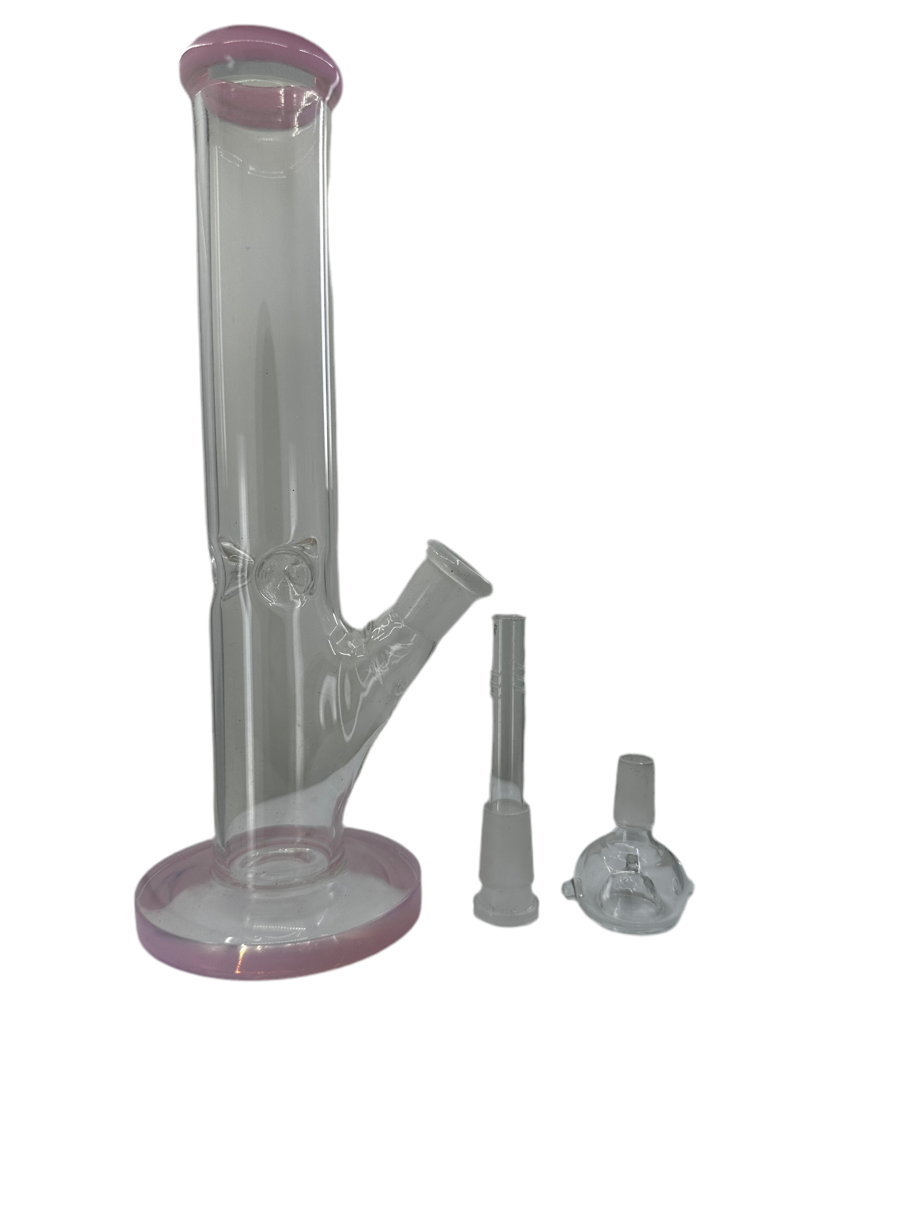 10 inch Pink Glass Bong