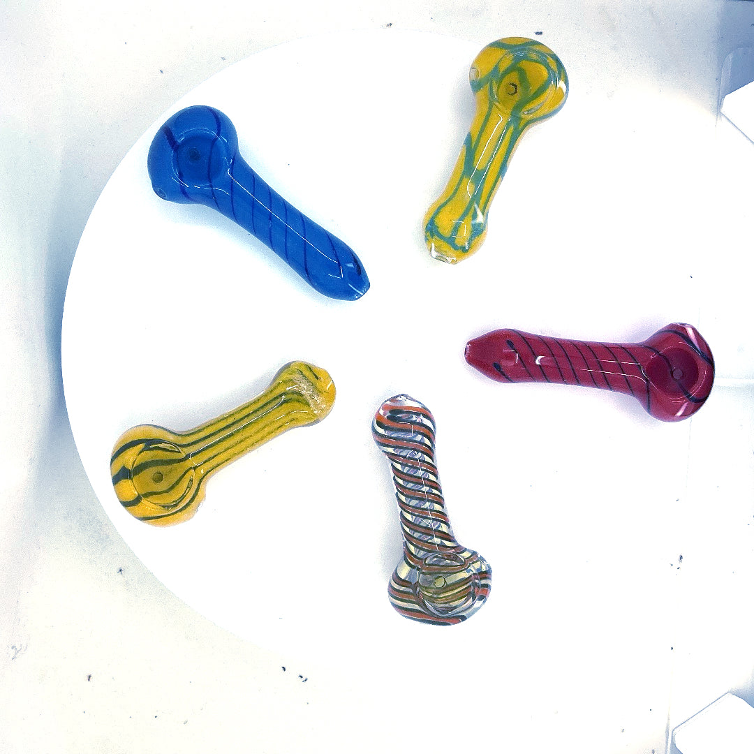 3 Inch Glass Spoon Pipe - Assorted Styles