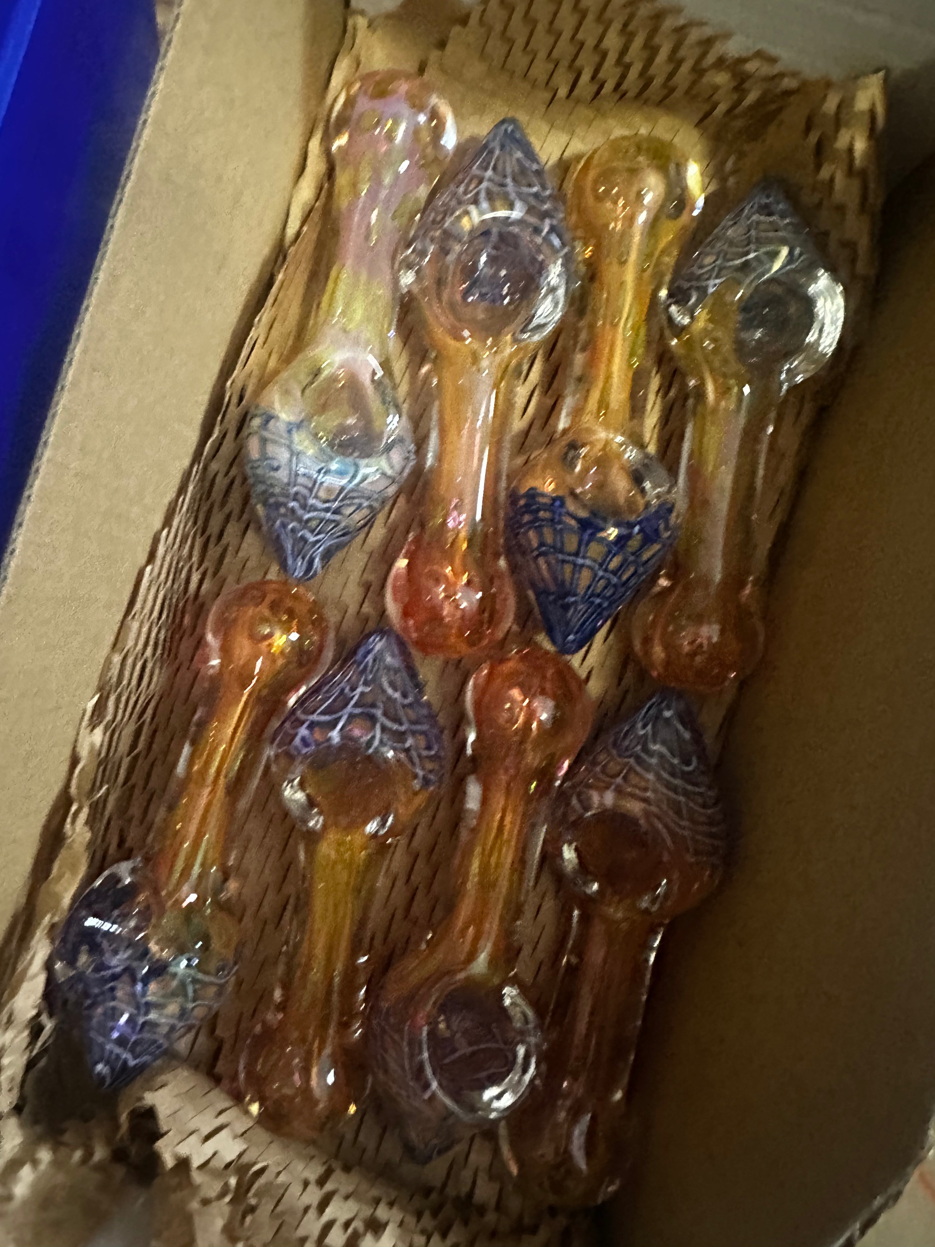 5 Inch Glass Pipe - Wedge Head