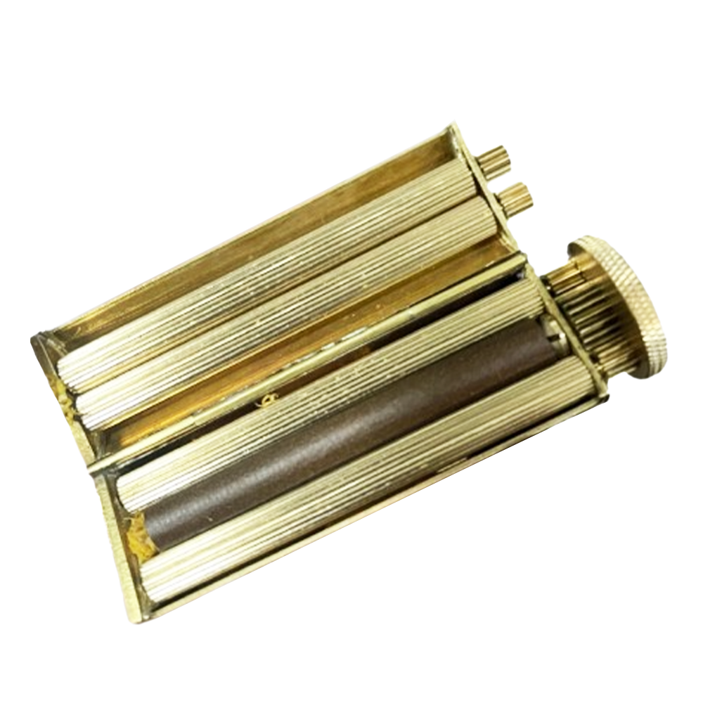 A brass rolling machine for weed and joints.