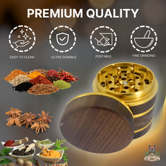 4 piece walnut gold grinder benefits