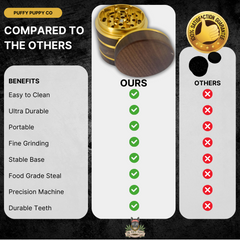 4 piece walnut gold grinder comparison