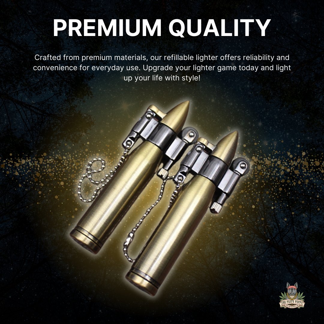 Brass Bullet Keychain Lighter | Vintage Bronson Steampunk Kerosene Copper Lighter