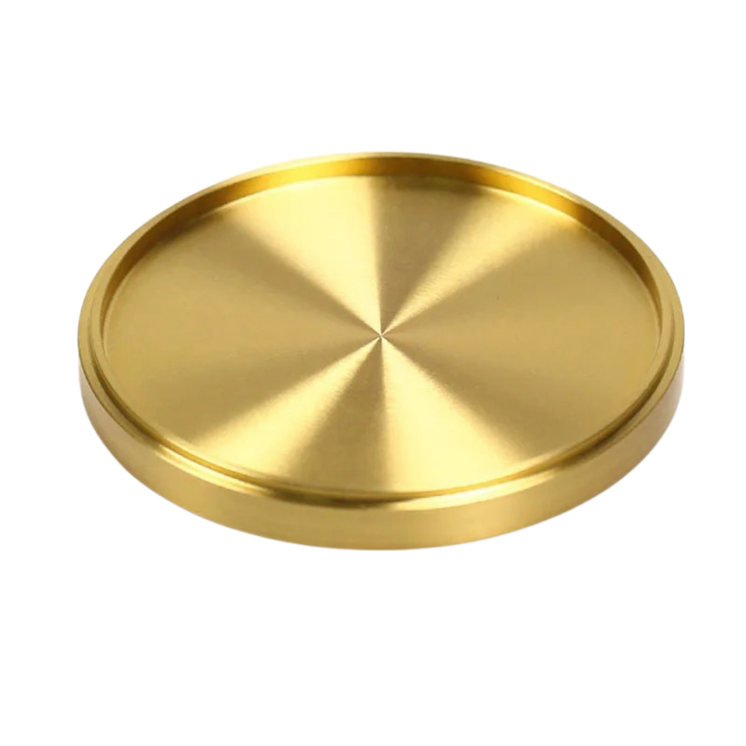 Solid Brass Coasters For Drinks
