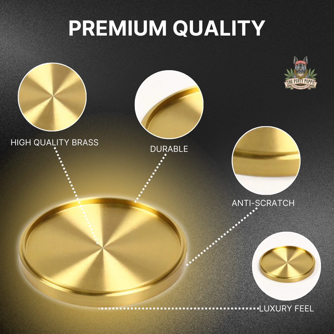 Solid brass coasters for drinks premium quality