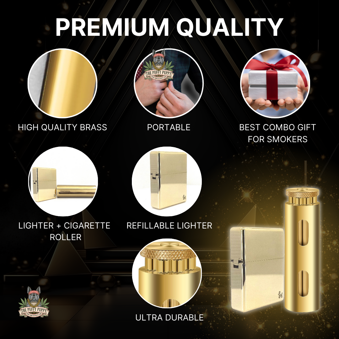 The Original Rollie and Brass Ultimate Lighter Combo Set features and benefits