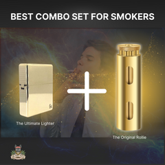 The Original Rollie and Brass Ultimate Lighter Combo Set for smokers
