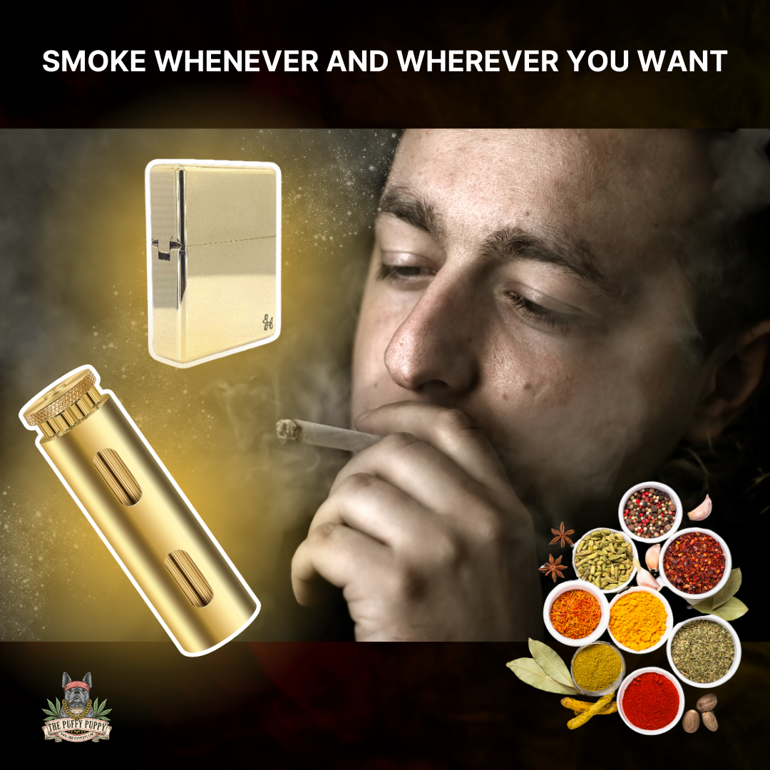 The Original Rollie and Brass Ultimate Lighter Combo Set - smoke whenever you want