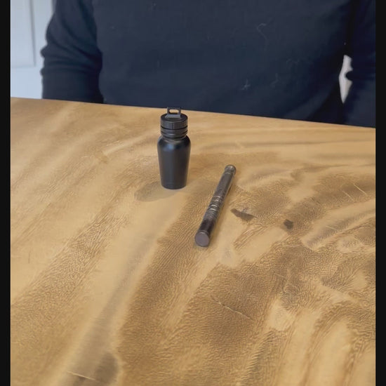 Black stash jar and one hitter demo.