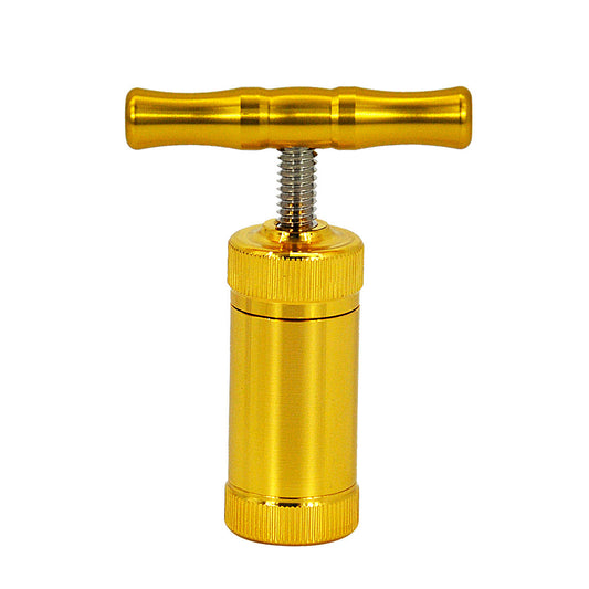 Gold rosin pollen kief press.