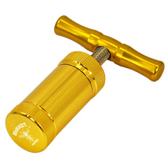 Gold rosin pollen kief press.