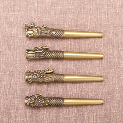 The Dragon Brass Cigarette Holder - Exquisite Carvings, Premium Quality