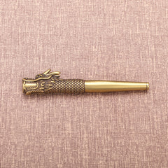 The Dragon Brass Cigarette Holder - Exquisite Carvings, Premium Quality