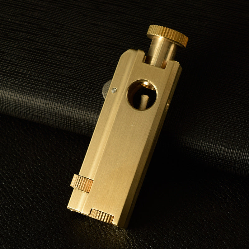 Gold copper brass lighter.