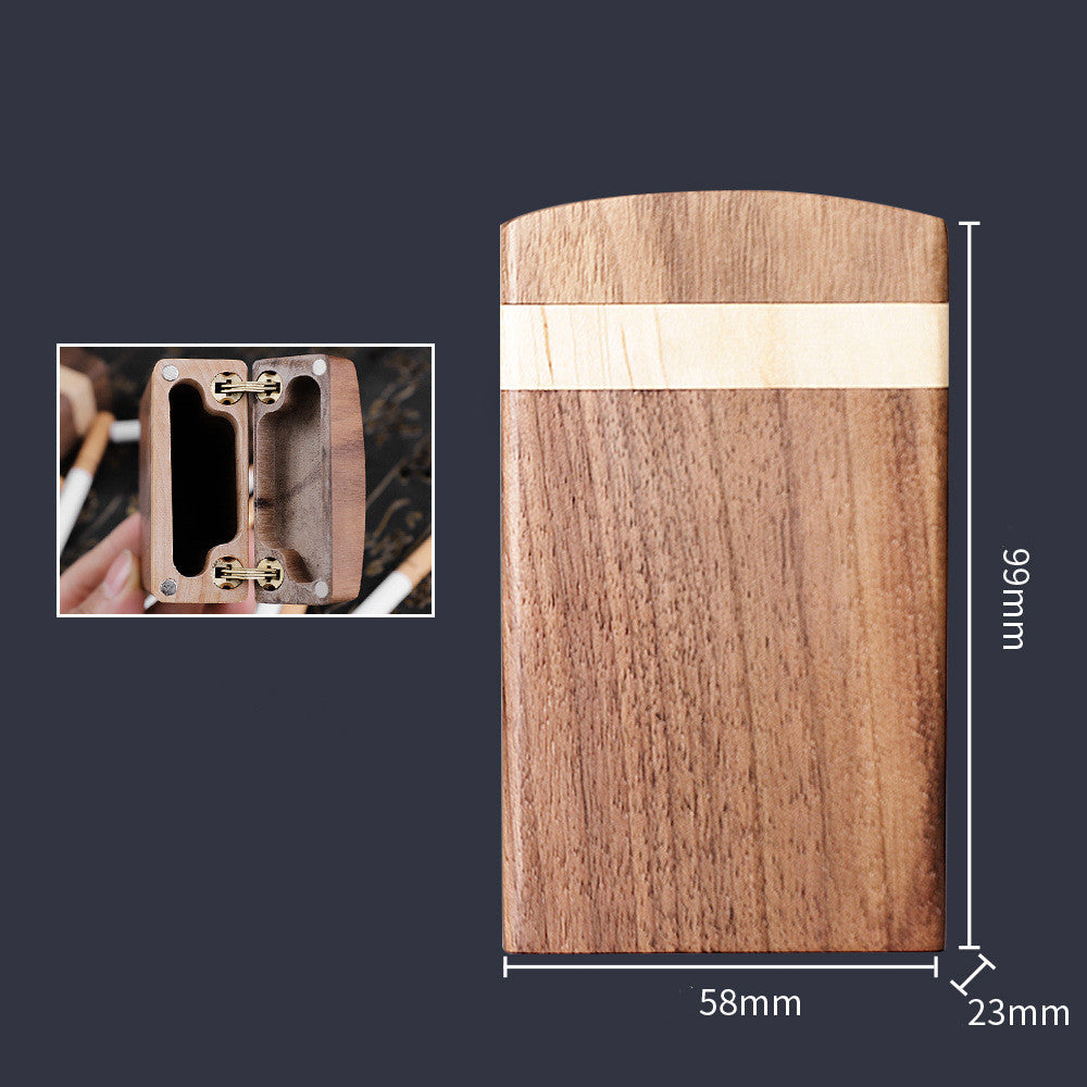 Solid Wood Cigarette Case