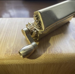 The Huey Solid Brass Crank Rolling Machine