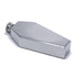 Silver stainless steel whiskey coffin flask.