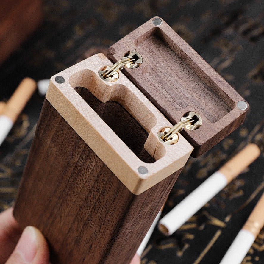 New 1pcs Walnut Wood Rolling Trays Wooden Cigarette Smoke Serving