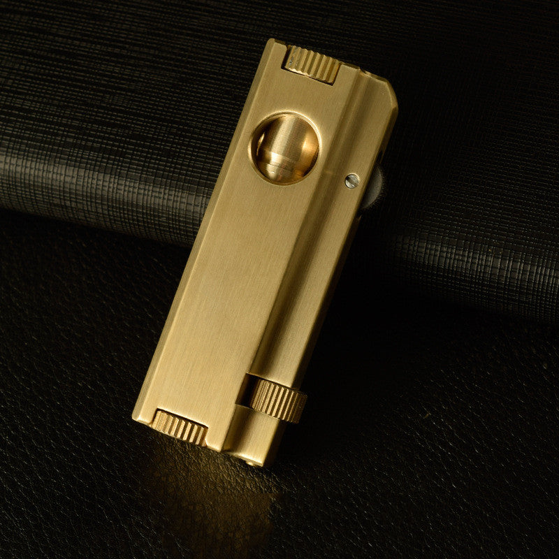 Gold copper brass lighter.
