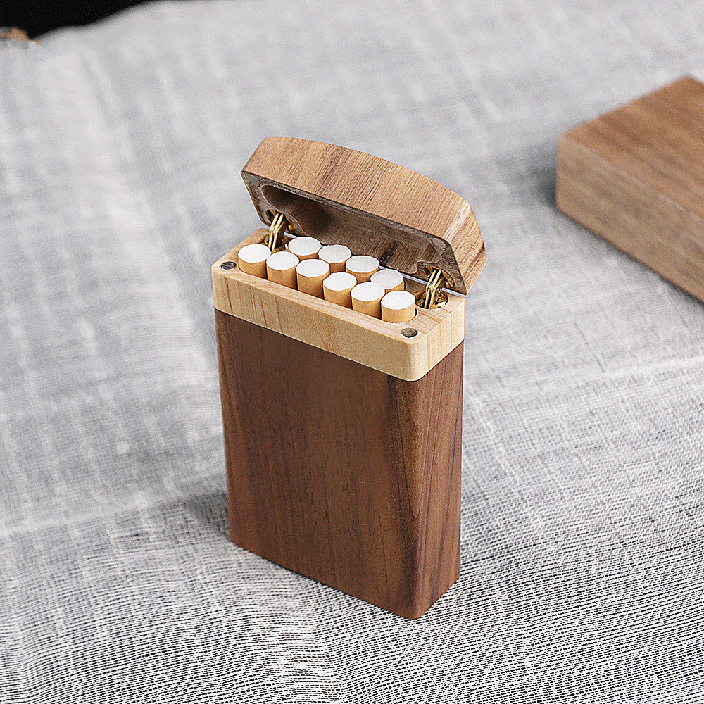 Solid Wood Cigarette Case