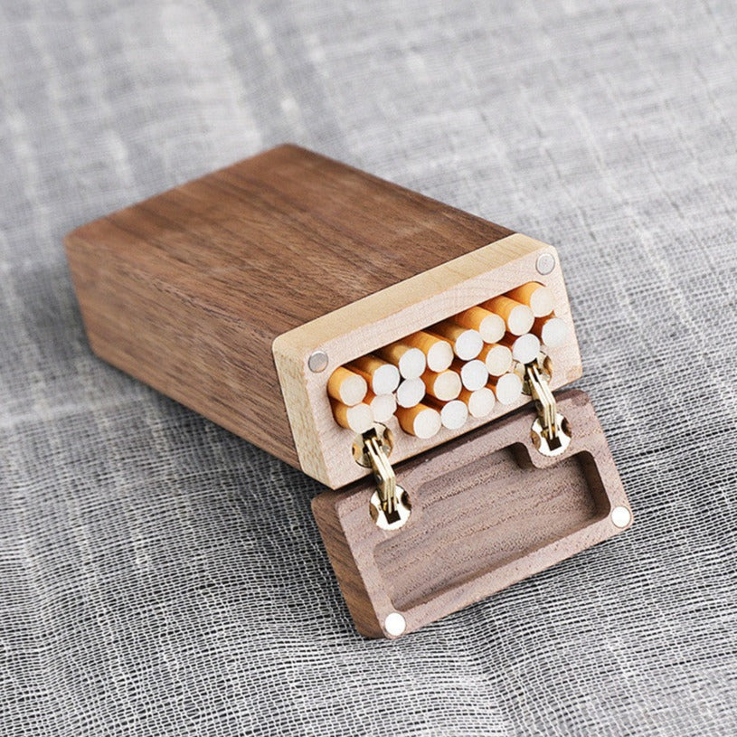 Solid Wood Cigarette Case